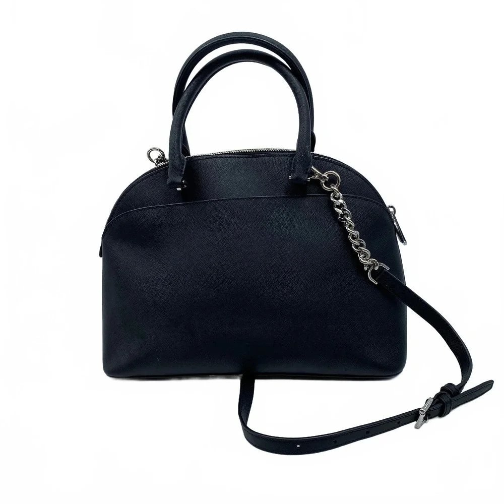 Michael Kors Black Leather Crossbody Bag | OS Regular